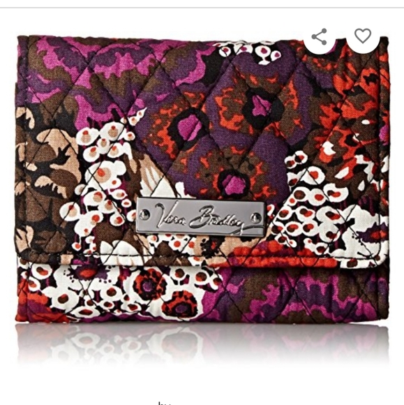 Vera Bradley Handbags - Vera Bradley Petite Trifold Wallet--Rosewood